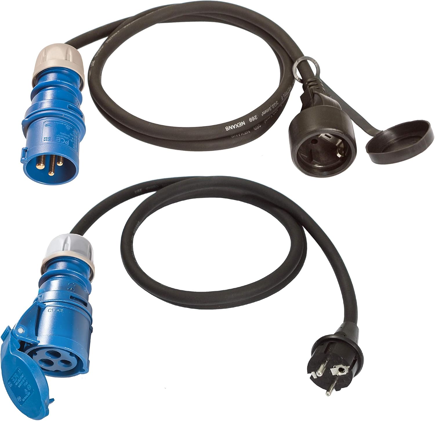 2 x CEE Adapter Stecker Kupplung 230V MENNEKES