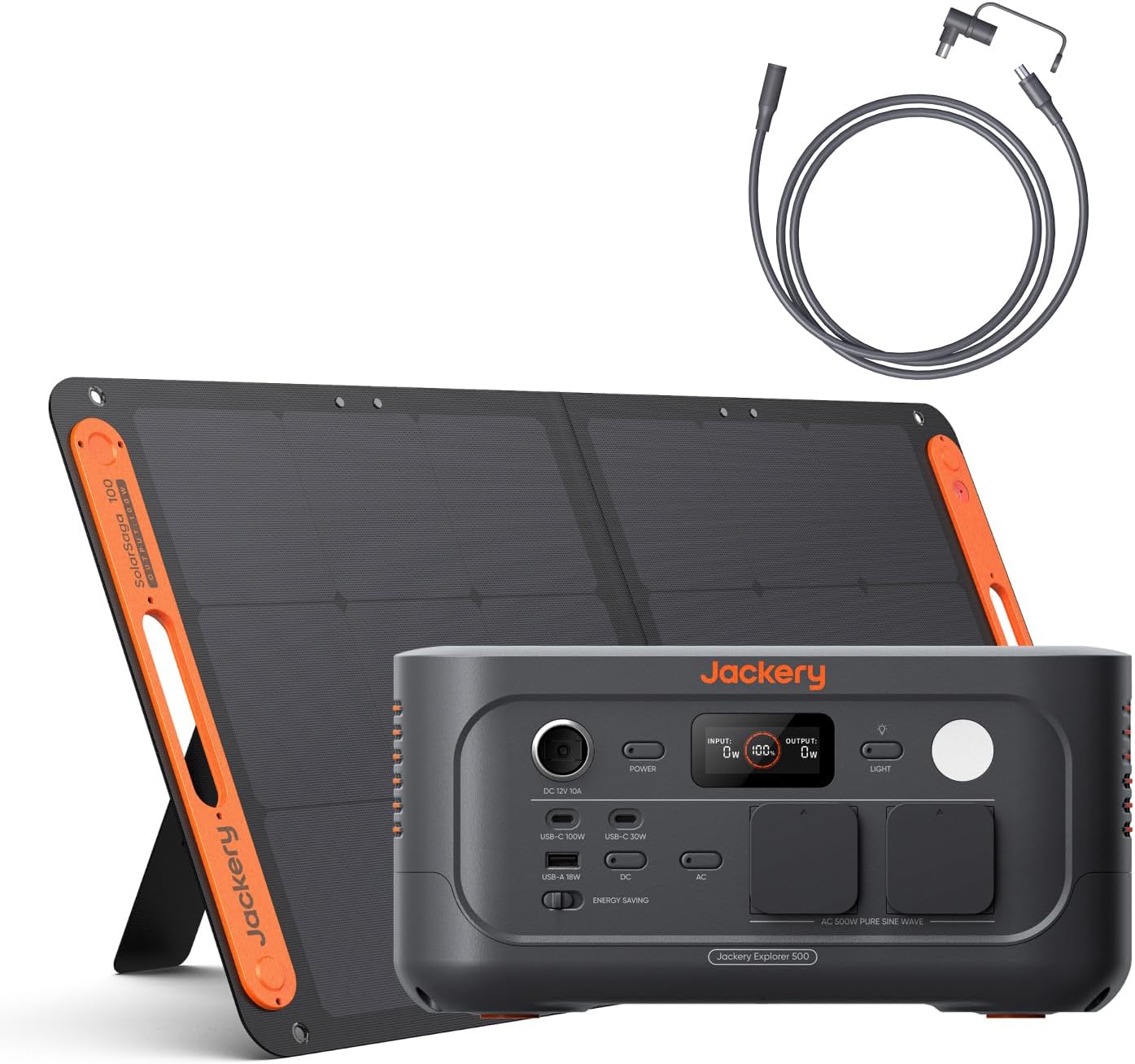 Powerstation mit 100W Solarpanel