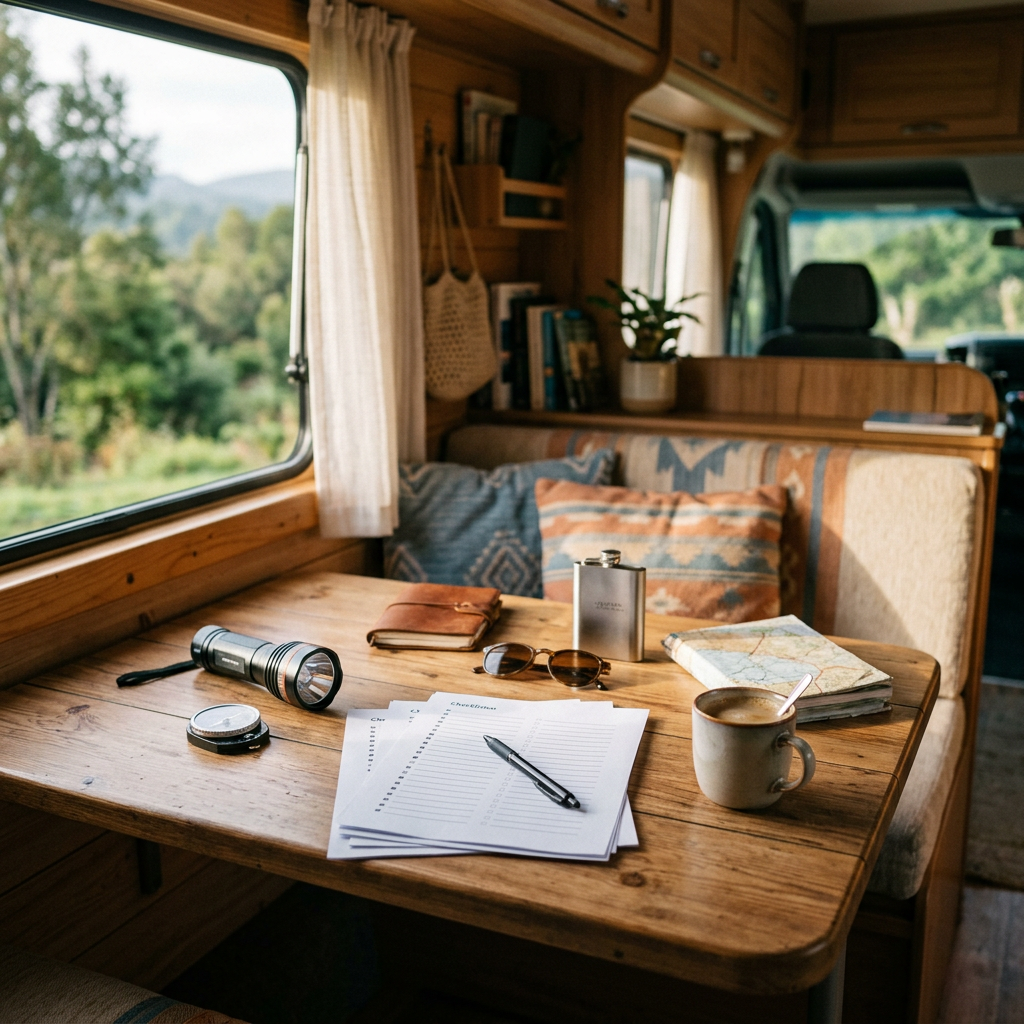 Checklisten für entspanntes Reisen im Wohnmobil – gratis PDFs zum Download